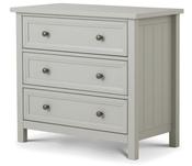 Maine 3 Drawer Chest - Dove Grey image