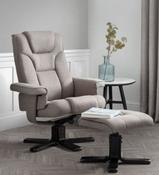 Malmo Recliner &amp; Footstool - Grey