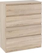 Malvern 4 Drawer Chest - Sonoma Oak Effect image