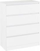 Malvern 4 Drawer Chest - White