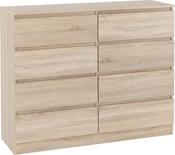 Malvern 8 Drawer Chest - Sonoma Oak Effect