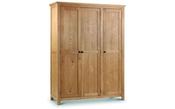 Marlborough Oak 1.42m 3 Door Wardrobe image
