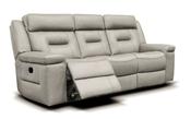 Osbourne Leather Recliner Suite 3+2+1 - Taupe Grey image