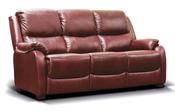 Parker Leather 3 Seater Sofa - Tabac image