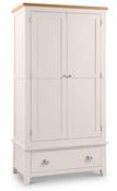 Richmond 2 Door 1 Drawer 0.97m Wardrobe - Elephant Grey