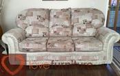 Roma Fabric 3 Seater - Rose Park Beige