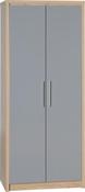 Seville 2 Door Wardrobe 0.76m - Grey High Gloss image