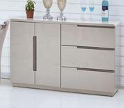 Knightsbridge Sideboard High Gloss Cappuccino &amp; Champagne
