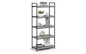 Staten Tall Bookcase - Concrete Effect image