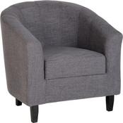 Tempo Fabric Tub Chair - Grey image