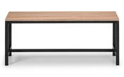 Tribeca Sonoma Oak Bench - Oak / Charcoal Grey
