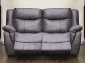 Walton Fabric 2 Seater Recliner Sofa 2RR - Dark Grey image