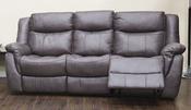 Walton Fabric 3 Seater Recliner Sofa 3RR - Dark Grey image