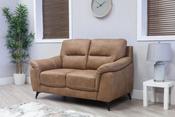 Abbie Fabric 2 Seater - Saddle image