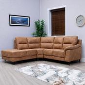 Abbie Fabric Corner Sofa LHF - Saddle