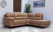 Abbie Fabric Corner Sofa RHF - Saddle image
