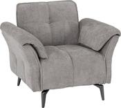 Amalfi Fabric 1 Seater Sofa - Grey image