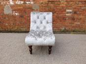 Ashley Crushed Velvet Chair - Silver image