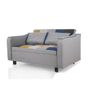 Aspen Sofa Bed - Yellow / Blue Patchwork image