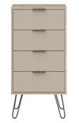 Augusta 4 Drawer Narrow Chest - Driftwood image