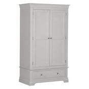 Bordeaux 2 Door Wardrobe 1.12M - Pebble Grey image
