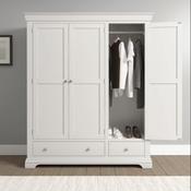 Bordeaux 3 Door Wardrobe 1.62M - Ivory image