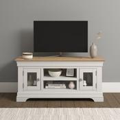 Bordeaux Small TV Stand Ivory/Oak image
