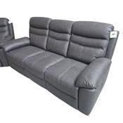 Byrne Fabric Recliner 3 Seater - Charcoal