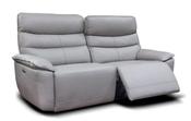 Cadiz Leather Recliner Suite 3+1+1 - Light Grey image