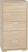 Cambourne 5 Drawer Chest  - Sonoma Oak