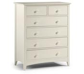 Cameo 4+2 Drawer Chest - Stone White image