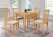 Cologne Square Dining Set with 4 Chairs - Oak image
