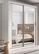 Cuba 2 Door Sliding Wardrobe 1.8m - White Sliderobes image