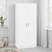 Dakota 2 Door Wardrobe - White  image