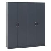 Dakota 4 Door Wardrobe 1.5m - Dark Grey  image