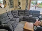 Carrie Electric Sectional - Dark Grey image