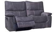 Emilio Fabric 2 Seater Recliner Sofa - Dark Grey image