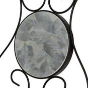 Ferne Patio Dining Set - Black/Grey Leaf