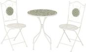 Ferne Patio Dining Set - White/Green Leaf image