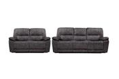 Hamilton Fabric Recliner Suite 3RR Drop Down Table + 2RR with Console - Grey image