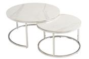 Hanson Round Coffee Table Set - Italy Grey image