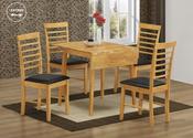 Hanover Square Drop Leaf Dining Set with 2 Chairs - Light Oak
