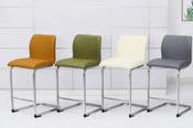 Harry PU Bar Stool - Black (Sold in 2s) image