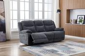 Herbert Fabric Electric 3 Seater - Dark Grey image