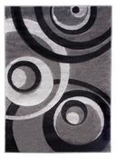 Vibe Rug 2518 - Grey/Black 1200mm x 1700mm image
