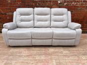 Firenze Recliner 3 Seater - Light Grey image
