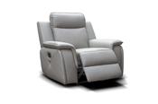 Infiniti Leather 1 Seater Recliner Sofa - Taupe Grey image