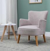 Keira Fabric Armchair - Pearl Grey image