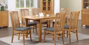 Kilkenny 160cm Extending Dining Set with 6 Chairs - Oak image