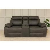 Kingsley Fabric 2 Seater Recliner Sofa - Grey image